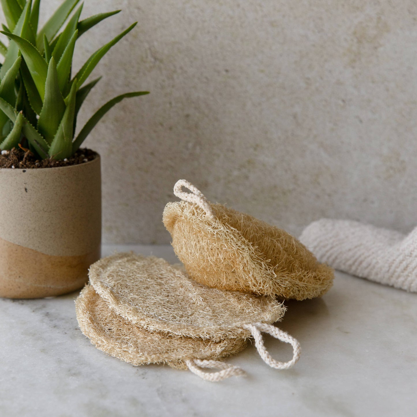 Double Layer Large Natural Loofah Sponge