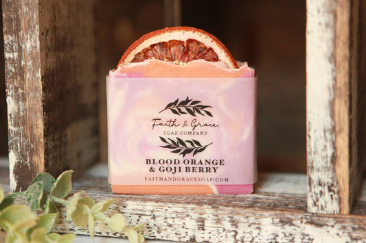 Blood Orange & Goji Berry Cold Process Bar Soap, 4.5 oz.