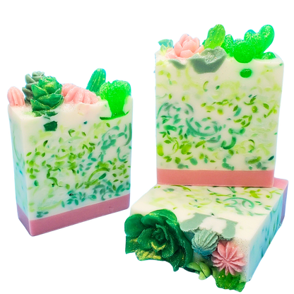 "Succulent Garden" Handcrafted Soap