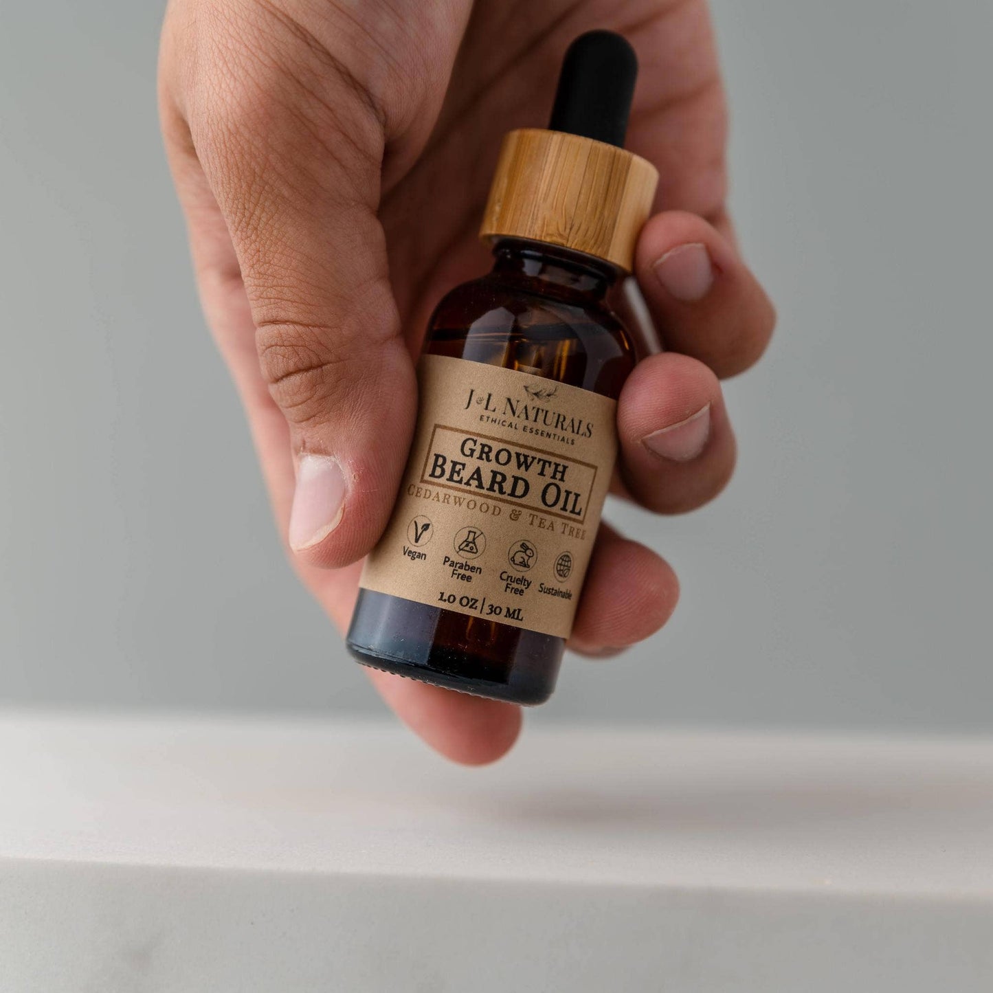 Natural Beard Oil - 3 regimens: Lemongrass & Clove / Hydrate