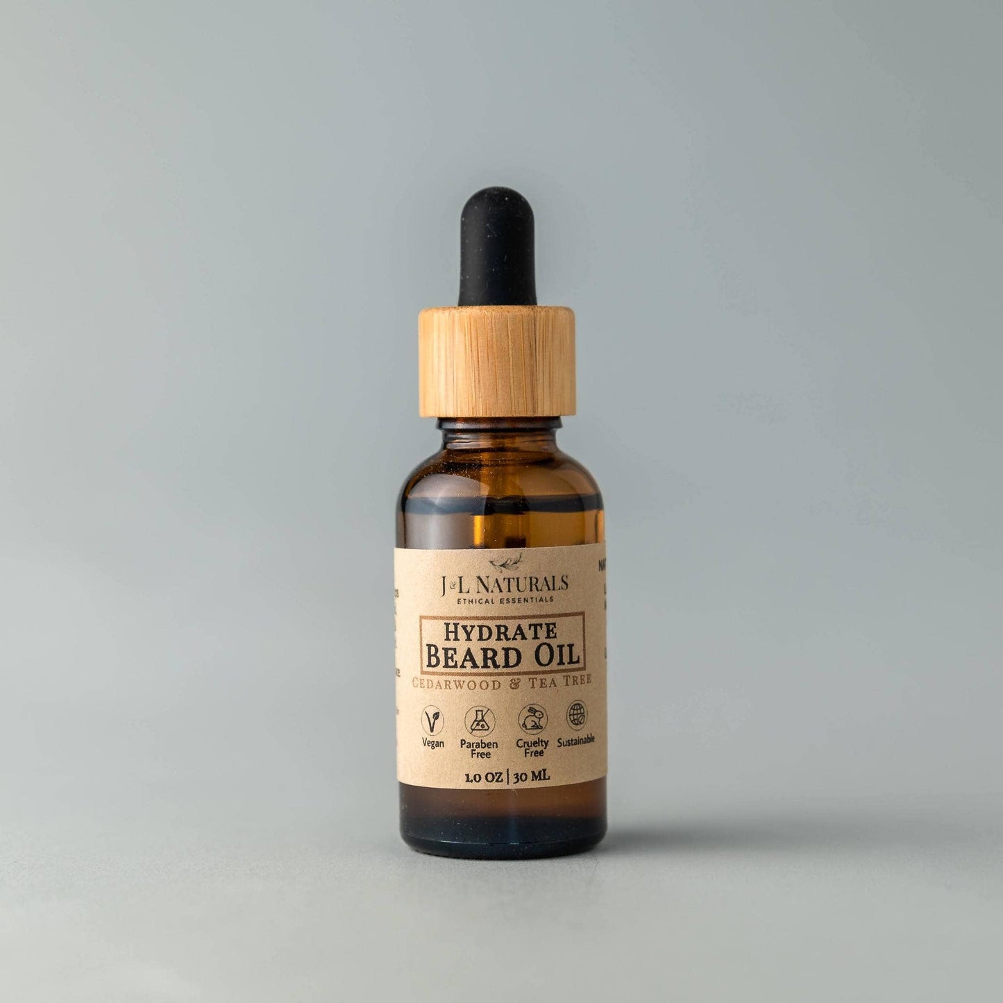 Natural Beard Oil - 3 regimens: Lemongrass & Clove / Hydrate