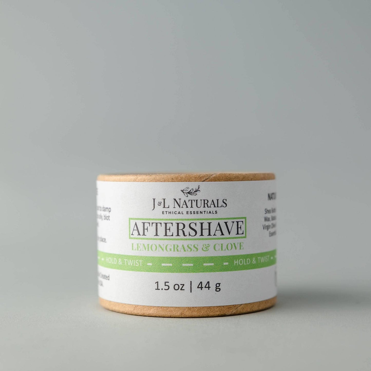 Aftershave Rub - natural,vegan and hydrating post shave balm: Lemongrass & Clove