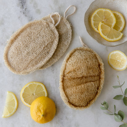Double Layer Large Natural Loofah Sponge