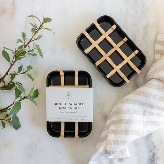 Biodegradable Soap Dish Tray - Black