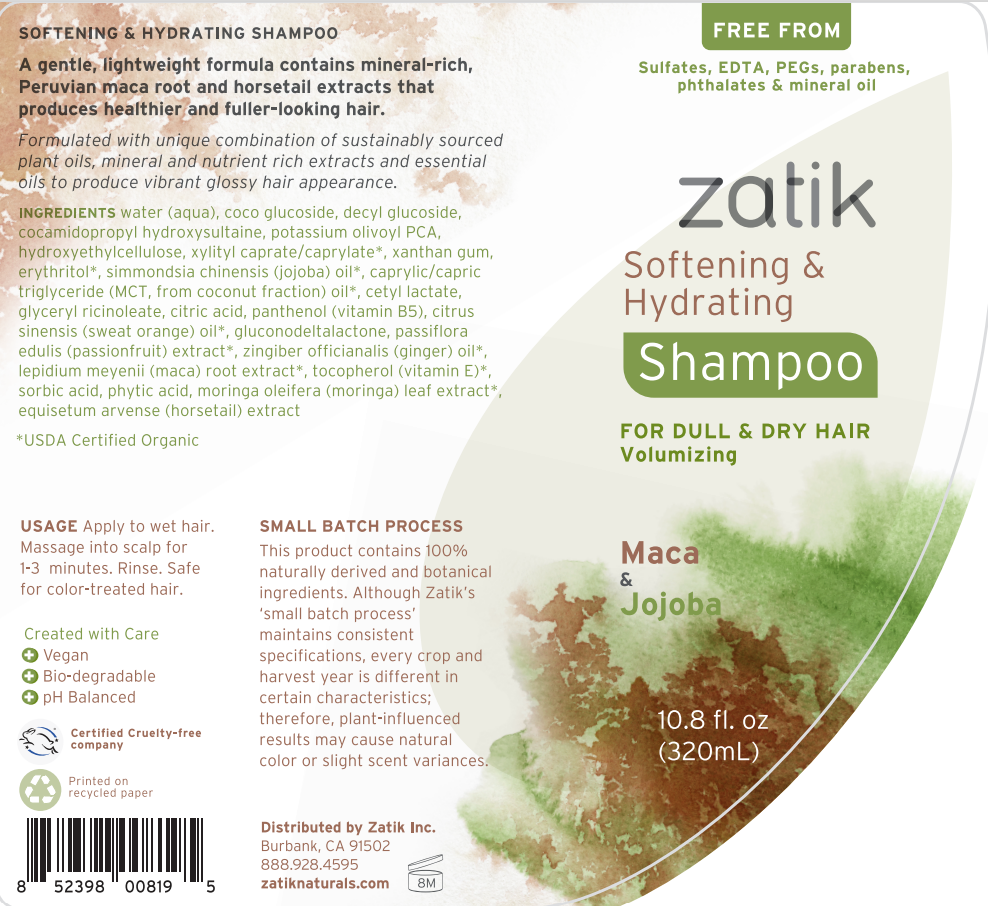 Softening & Hydrating Shampoo, Maca & Jojoba, 10.8 oz
: 10.8 FL OZ