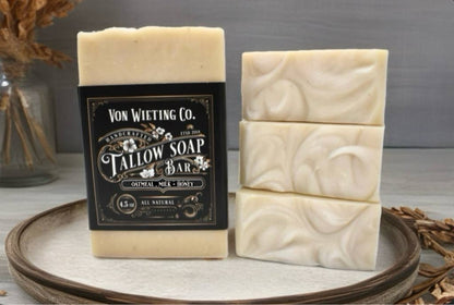 Oatmeal + Milk & Honey Tallow Soap