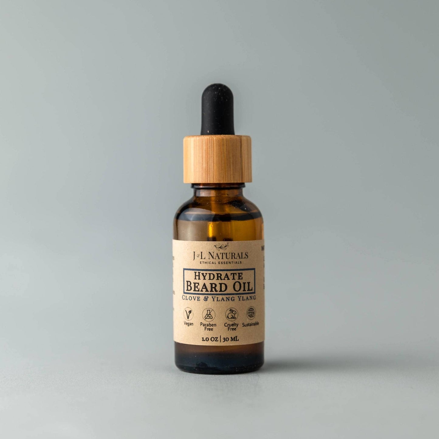 Natural Beard Oil - 3 regimens: Lemongrass & Clove / Hydrate
