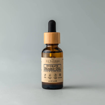 Natural Beard Oil - 3 regimens: Lemongrass & Clove / Hydrate