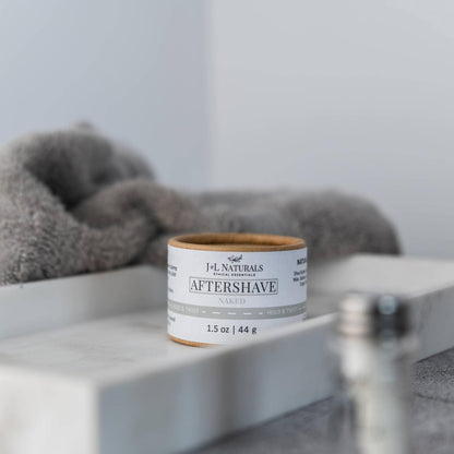 Aftershave Rub - natural,vegan and hydrating post shave balm: Lemongrass & Clove