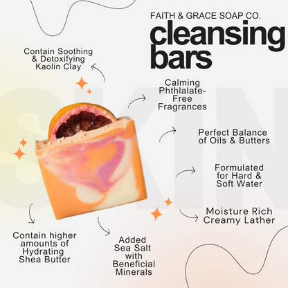 Peony & Amberwood Cold Process Bar Soap, 4.5 oz.