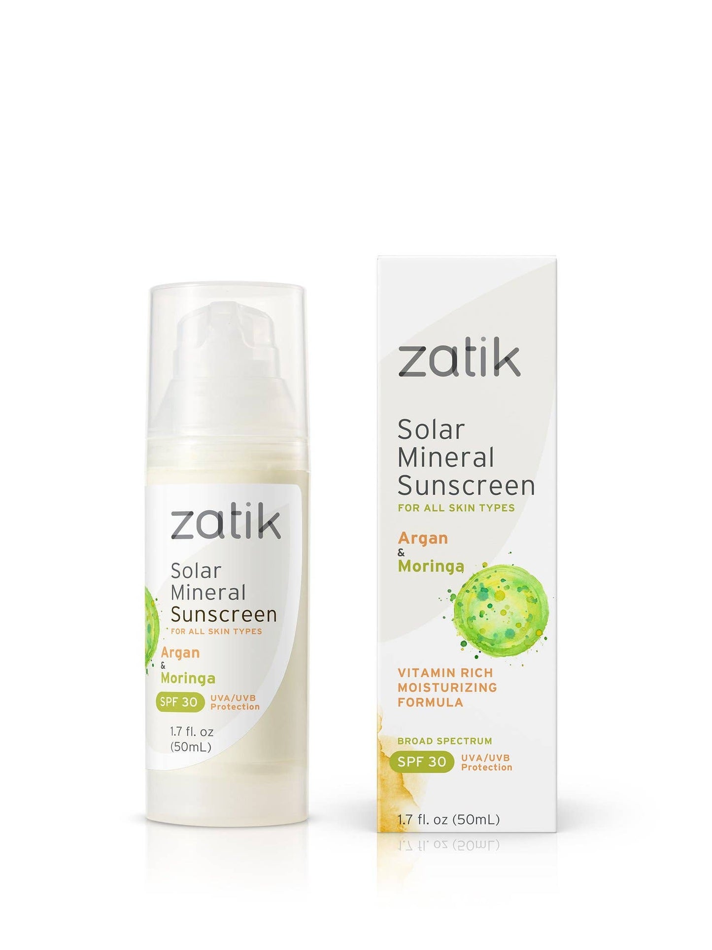 Solar Mineral Facial Sunscreen, Argan & Moringa, 1.7 oz: 1.7 oz