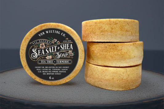 Tea Tree + Turmeric Sea Salt & Shea Soap