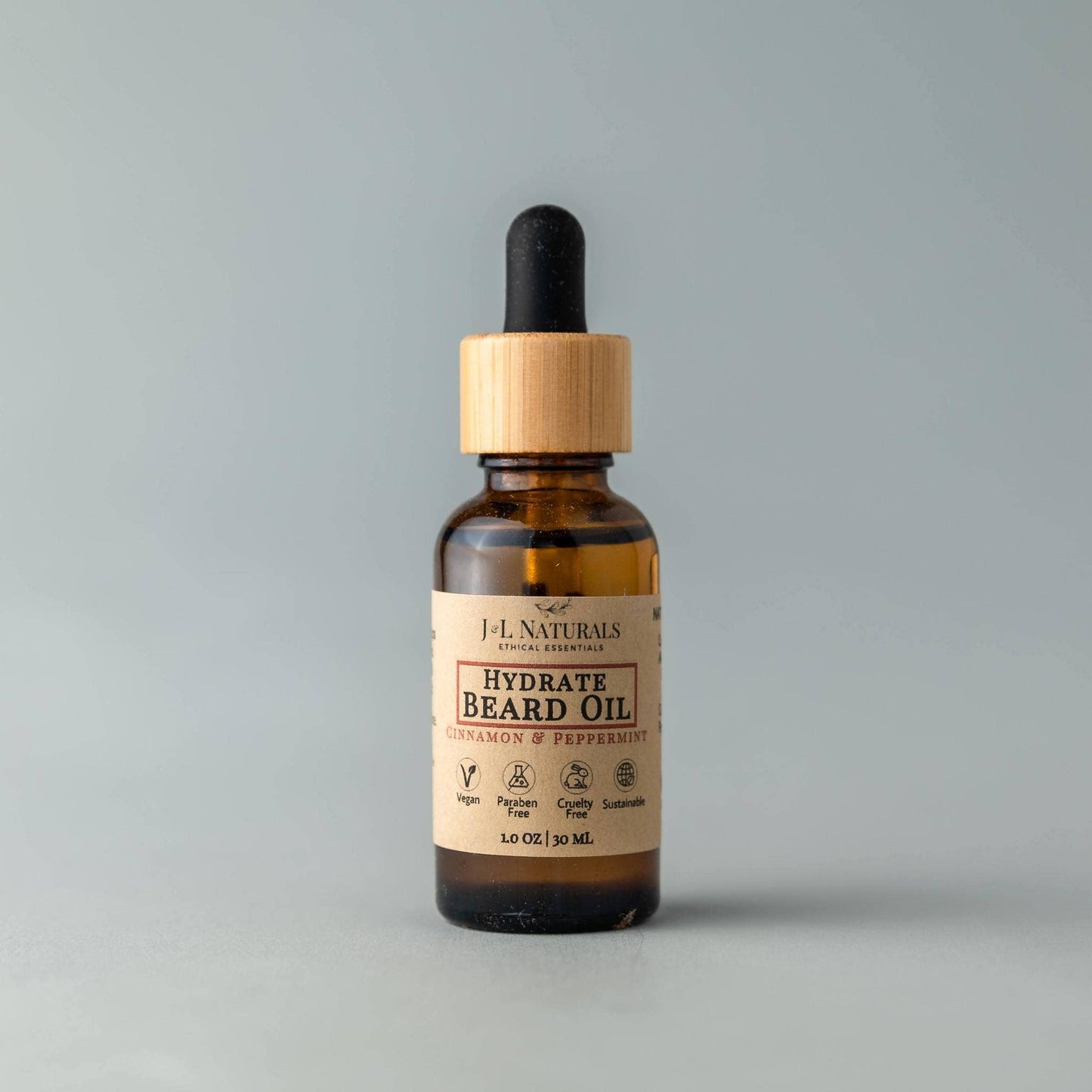 Natural Beard Oil - 3 regimens: Lemongrass & Clove / Hydrate