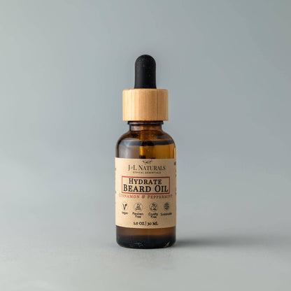 Natural Beard Oil - 3 regimens: Lemongrass & Clove / Hydrate