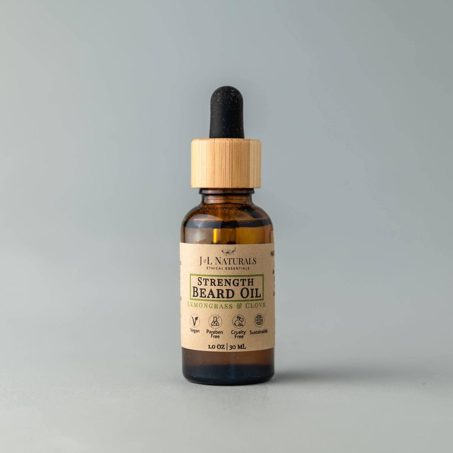 Natural Beard Oil - 3 regimens: Lemongrass & Clove / Hydrate
