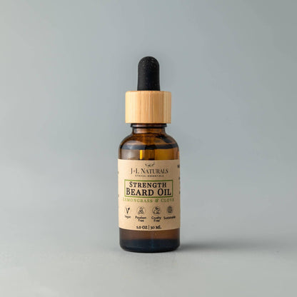 Natural Beard Oil - 3 regimens: Lemongrass & Clove / Hydrate