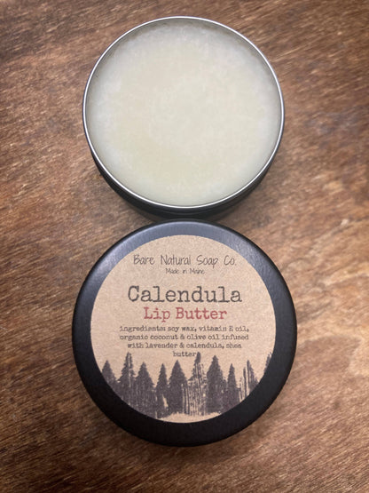Calendula Lip Butter | Plant Based Lip Balm | Made in Maine