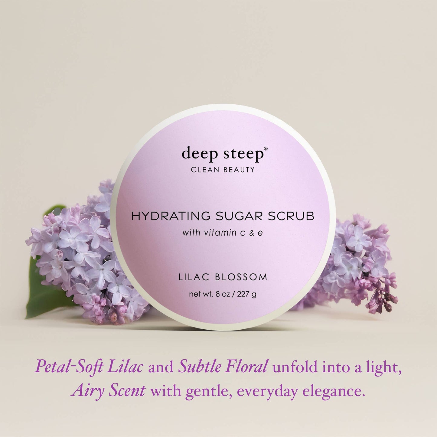 Lilac Blossom Exfoliating and Smoothing Sugar Scrub 8oz
