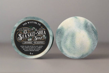 Lavender + Eucalyptus Sea Salt & Shea Soap
