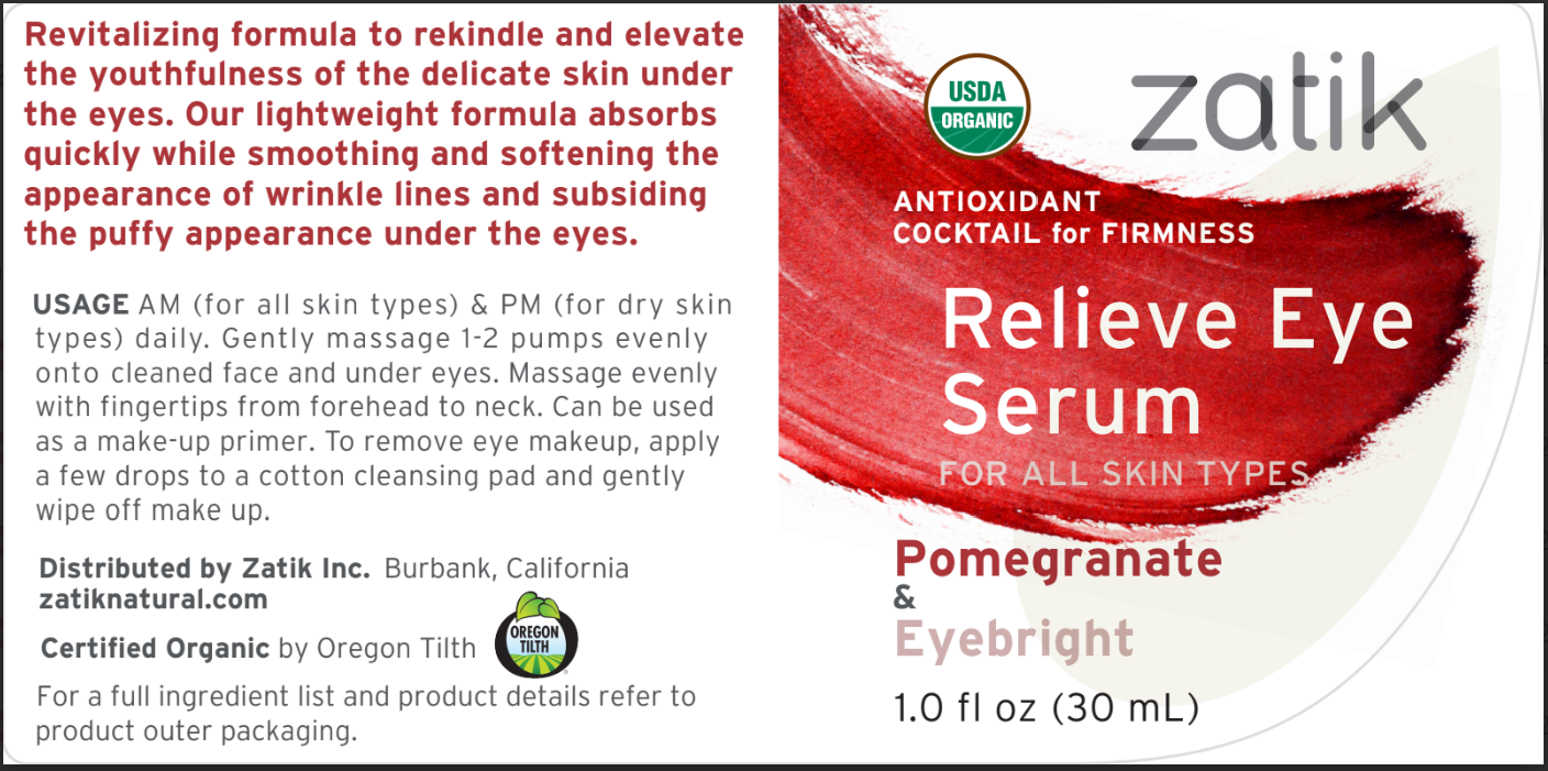 Relieve Eye Serum, Pomegranate & Eyebright Antioxidant, 1 oz