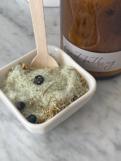 Botanical Bath Salt Soak | Therapeutic Bath Salt Soak: Wild Rose