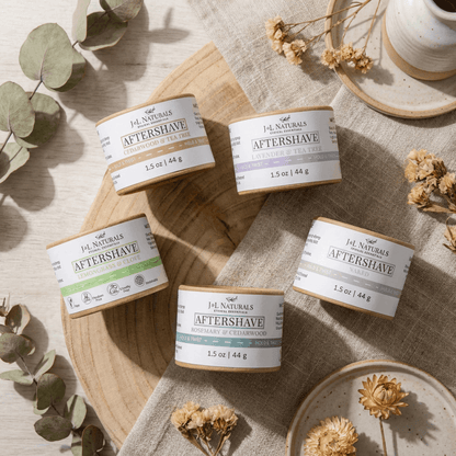 Aftershave Rub - natural,vegan and hydrating post shave balm: Lemongrass & Clove