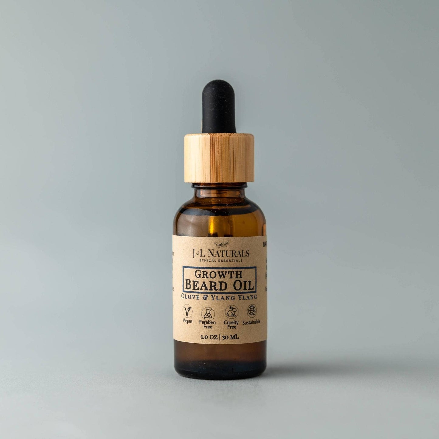 Natural Beard Oil - 3 regimens: Lemongrass & Clove / Hydrate